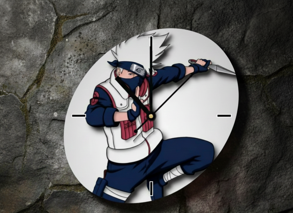 Phantom Ninja Anime Wall Clock